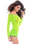 Fluorescent Green Lace Top